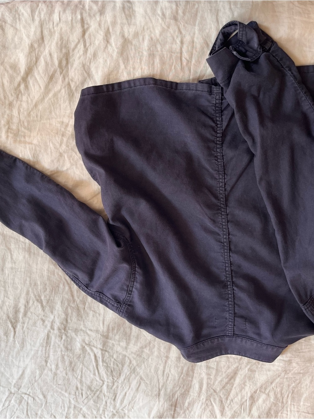 THE GREAT. Charcoal Button-Front Jacket - Picture 4 of 4